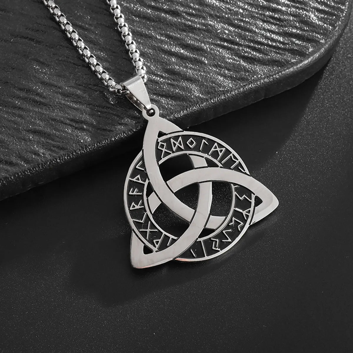 Diamond necklaces for women -Simple Style Geometric 201 Stainless Steel Plating Unisex Pendant Necklace