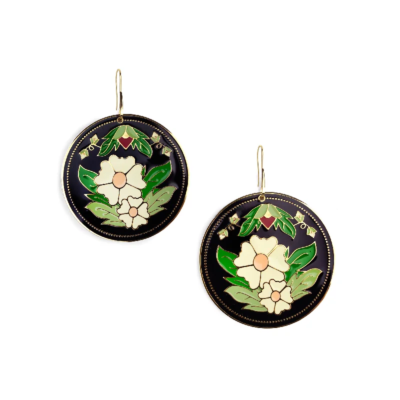 Hoop earrings for women -Berry Blossom Earrings