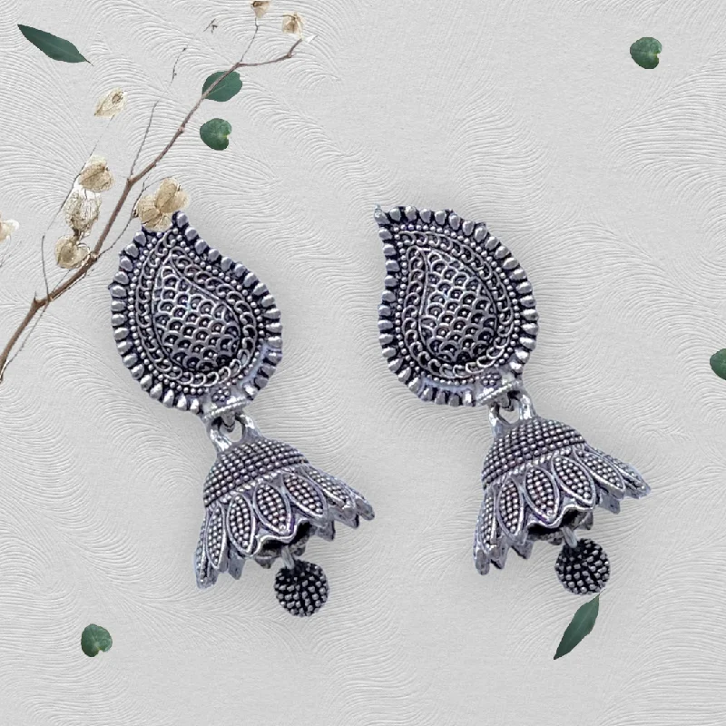 Boho earrings for women -Oxidised  Small Zumkha Earrings