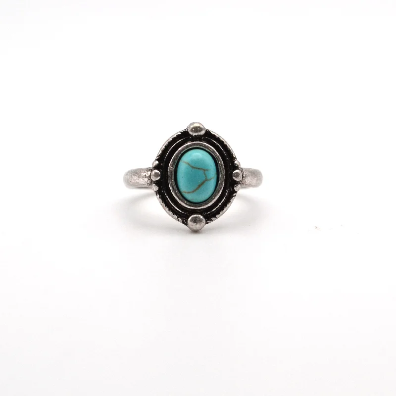 Large gemstone rings for women -Buckaroo Ring