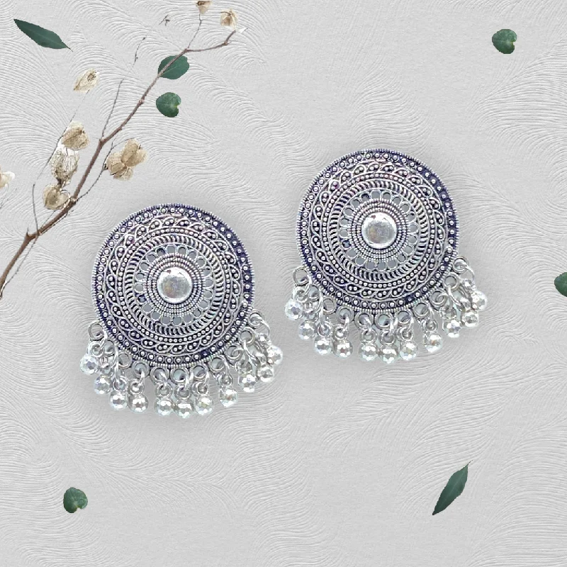 Luxury earrings for women -Oxidised Stud Earrings