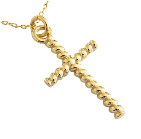 18K Gold [Cross Only/Necklace Not Included]]