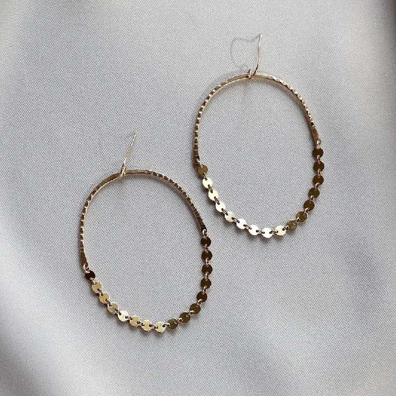 Stud earrings for women -Bell Hoops