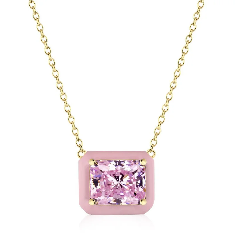 Gold Pink Square Dy190131