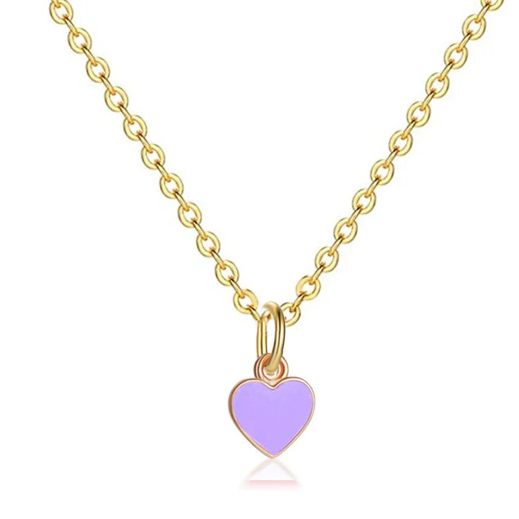 O-Shaped Necklace Purple