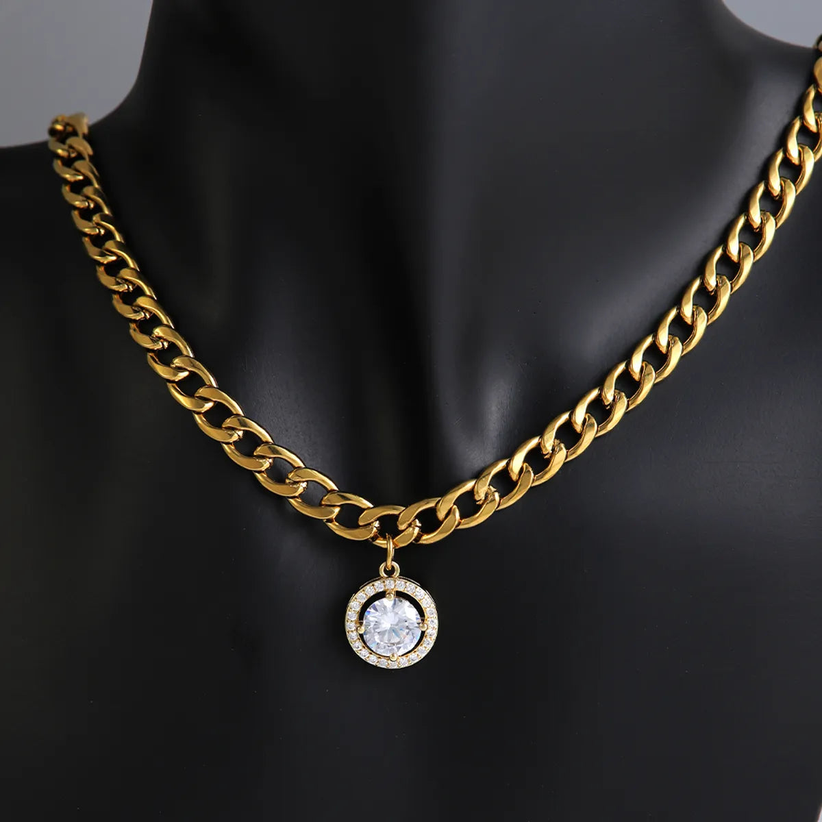 Golden, round Necklace