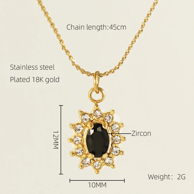 SUNFLOWER Necklace [Black]]