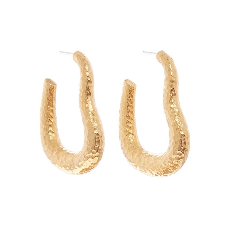 Simple gold earrings for women -Kasos Earrings