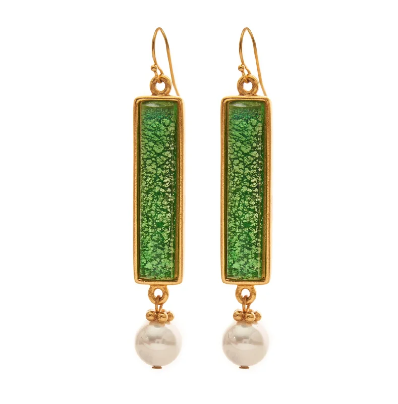 Emerald earrings for women -Barbara Earrings