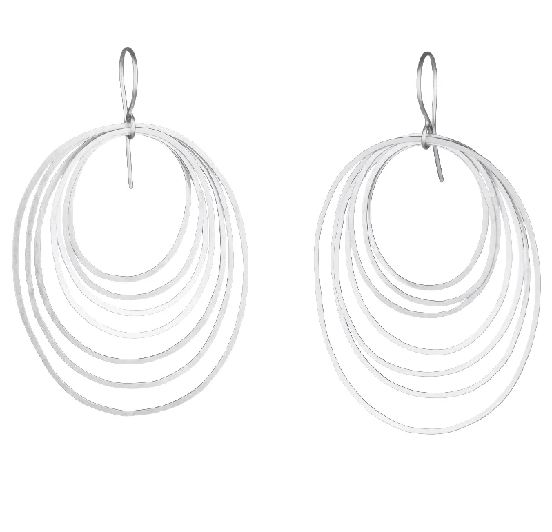 Women's earrings online shop -Ripple Earrings - sterling silver