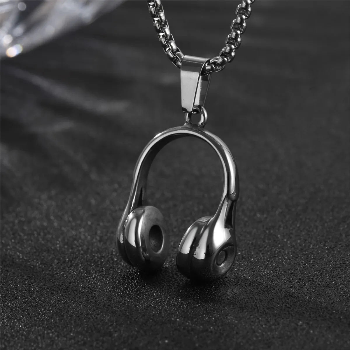 Custom birthstone necklaces for women -IG Style Casual Modern Style Earphones Airplane Whale 304 Stainless Steel Polishing 18K Gold Plated Men'S Pendant Necklace