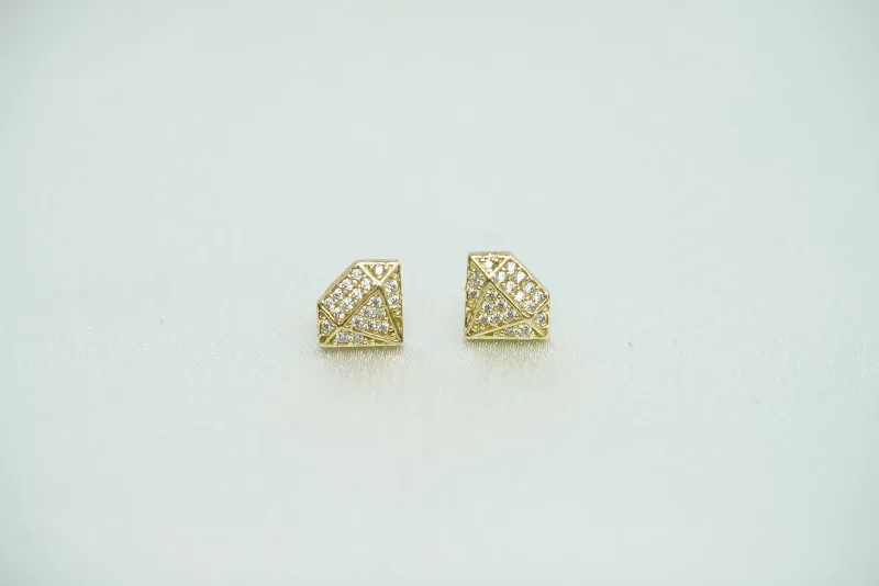 Bold rings for women -10k Diamond with Crystals Earring