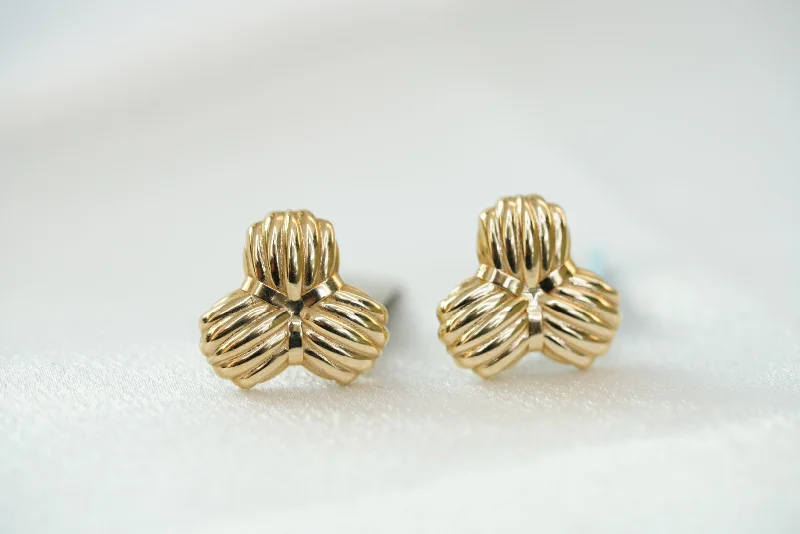 Modern rings for women -14k Abstract Design Earring