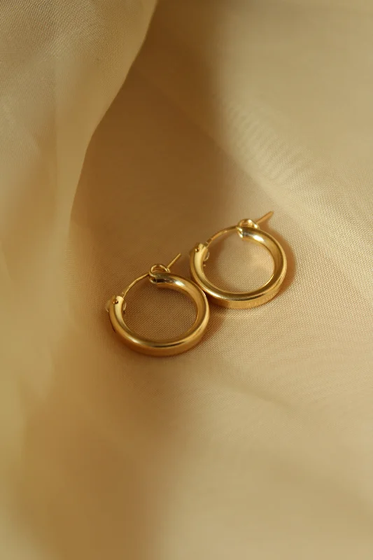 Antique engagement rings for women -Gold Filled Flex Hoop Earring