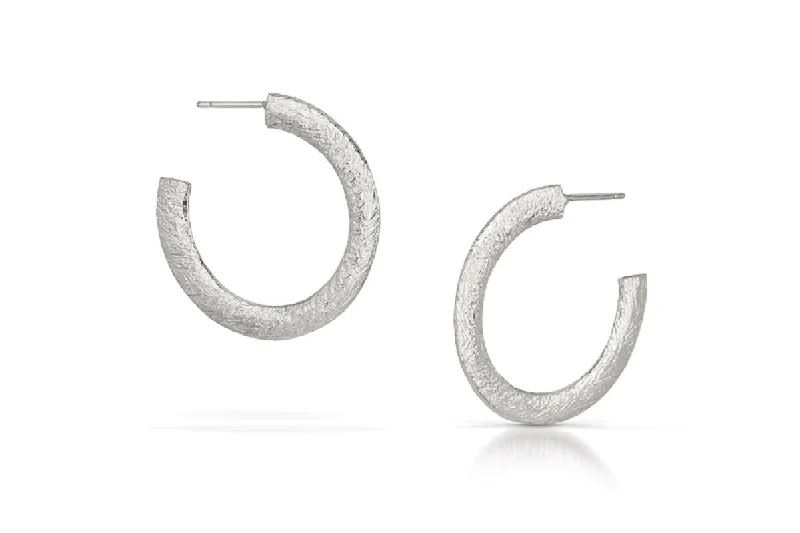 Elegant earrings for women -Carved Hoop Earrings