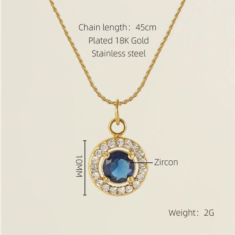 round Necklace [Blue]