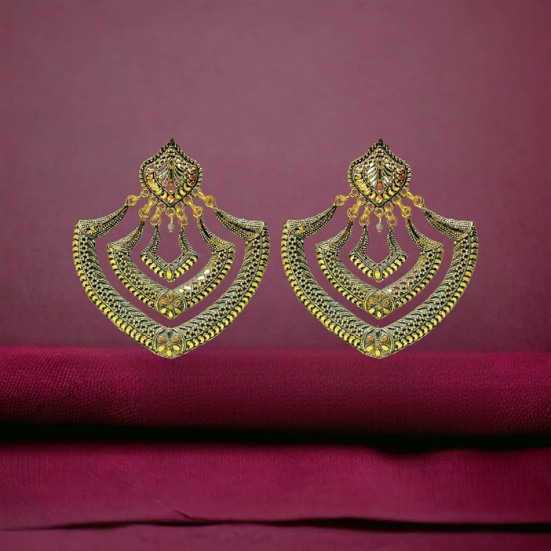 Wedding drop earrings for women -Color Earrings