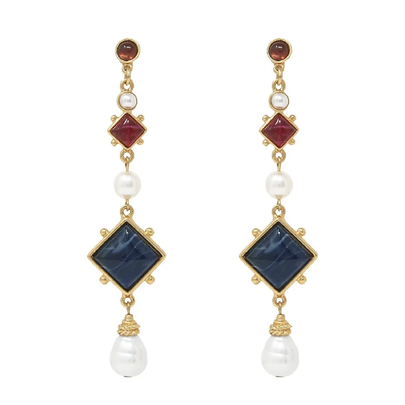 Crystal stud earrings for women -Angrea Earrings