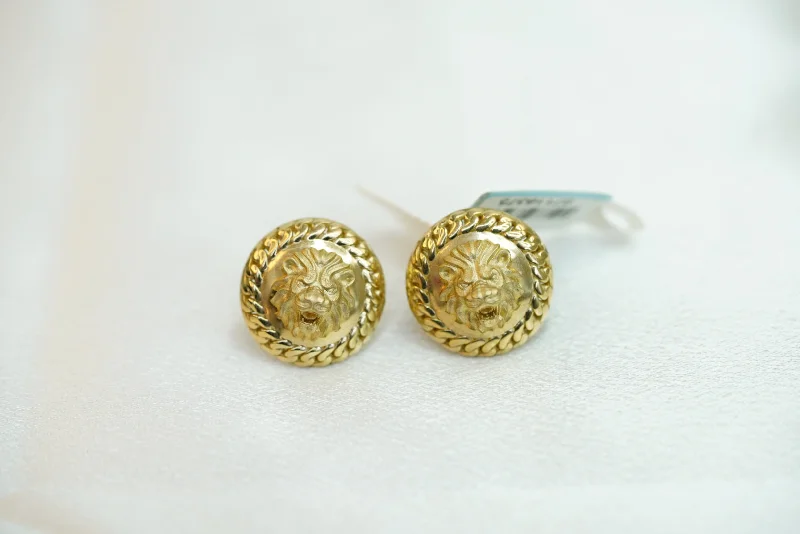 Adjustable rings for women -10k Lion Link Earring