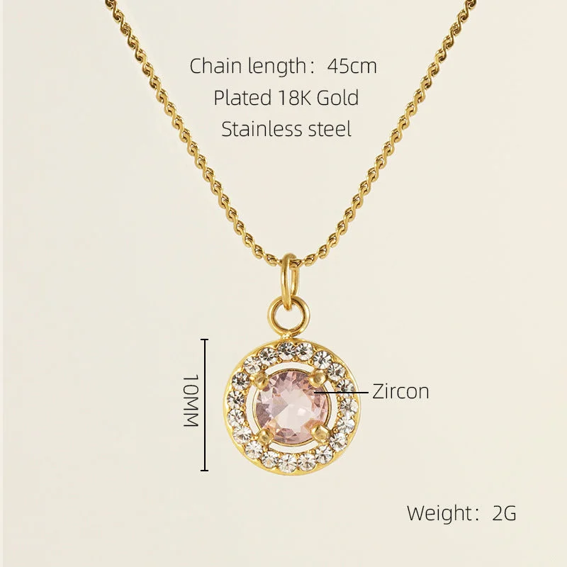 round Necklace [Pink]]