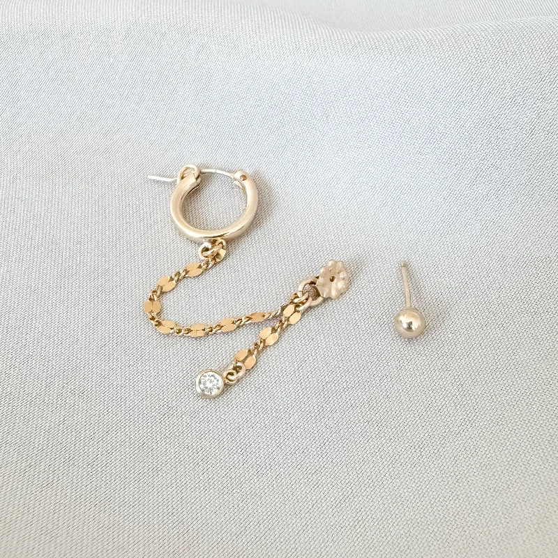 Simple silver earrings for women -Kat