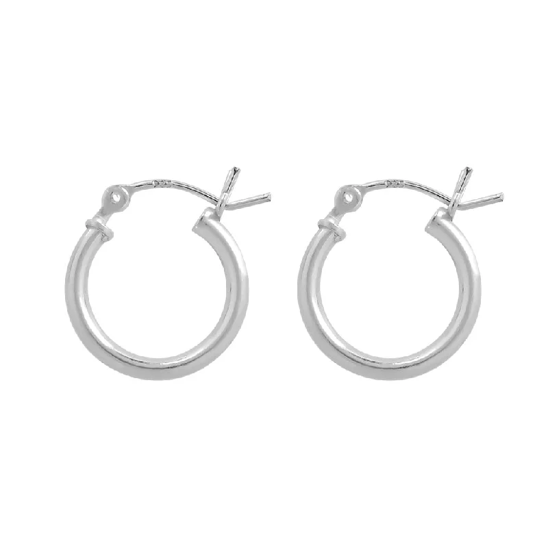 Unique earrings for women -2730 - Classic Hoops - Thin