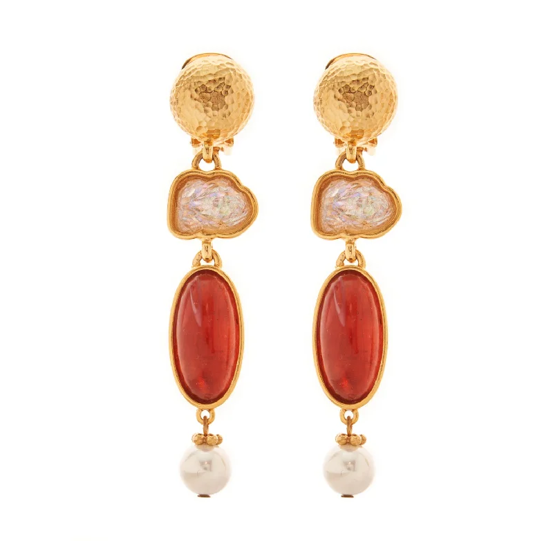 Gold stud earrings for women -Loretta Earrings