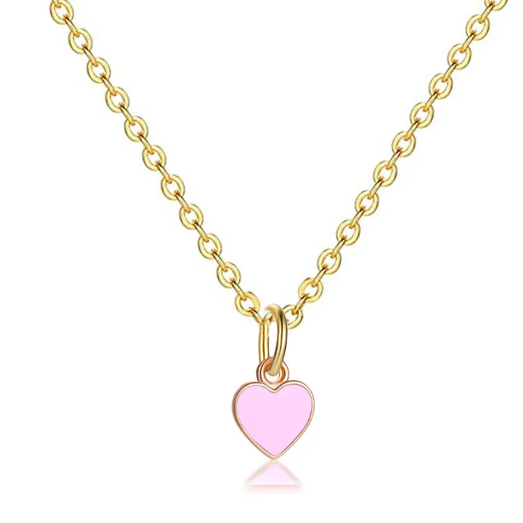 O-Shaped Necklace Pink