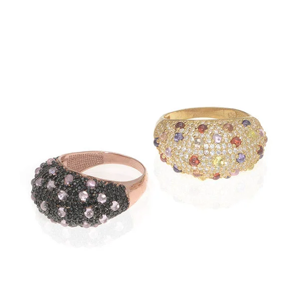 Statement gemstone rings for women -Polk A Dot Ring