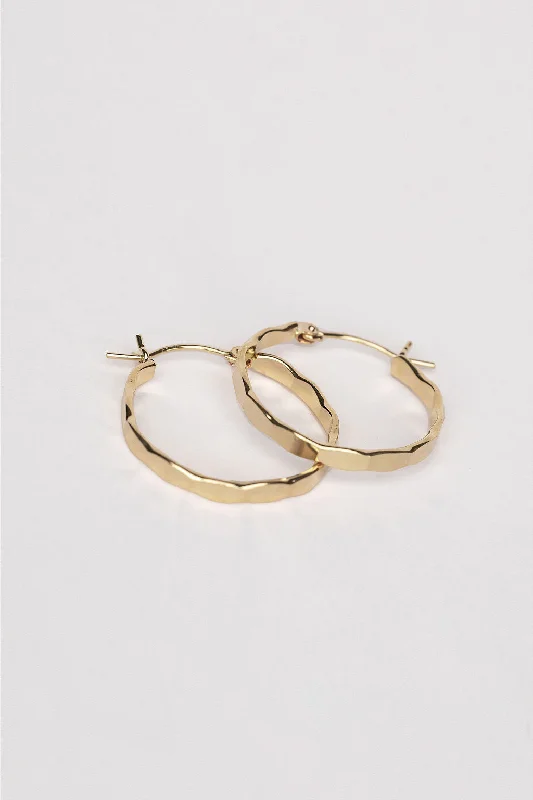 Chic earrings for women -Wavey Hoops