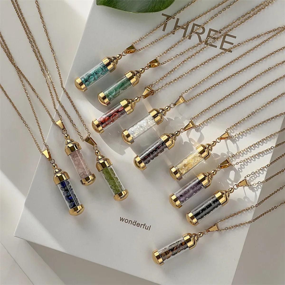 Adjustable necklaces for women -Elegant Streetwear Geometric Stainless Steel Gravel Plating 18k Gold Plated Pendant Necklace