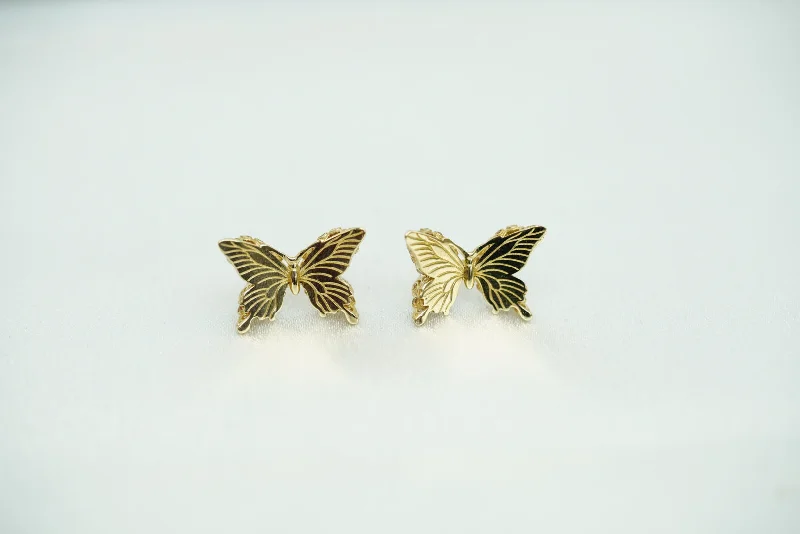 Antique engagement rings for women -14k Butterfly Earring