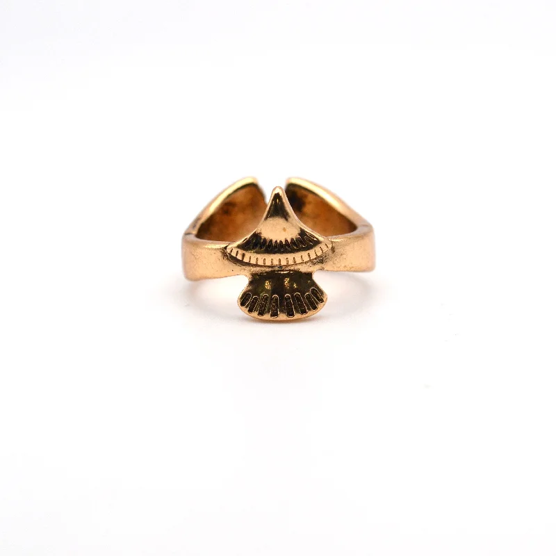 Chunky gold rings for women -Round Up Ring