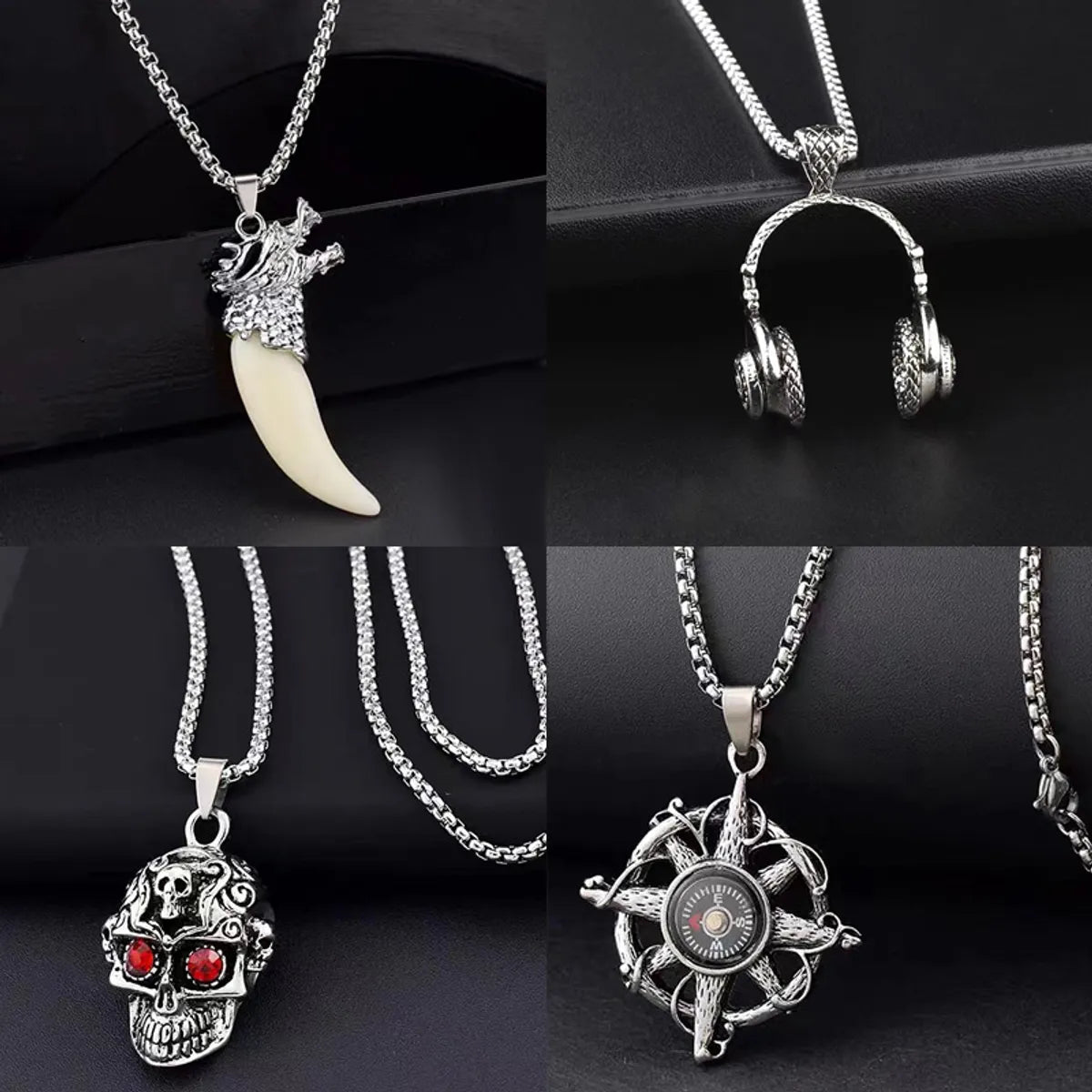 Chunky statement necklaces for women -Vintage Style Simple Style Animal Alloy Men'S Pendant Necklace