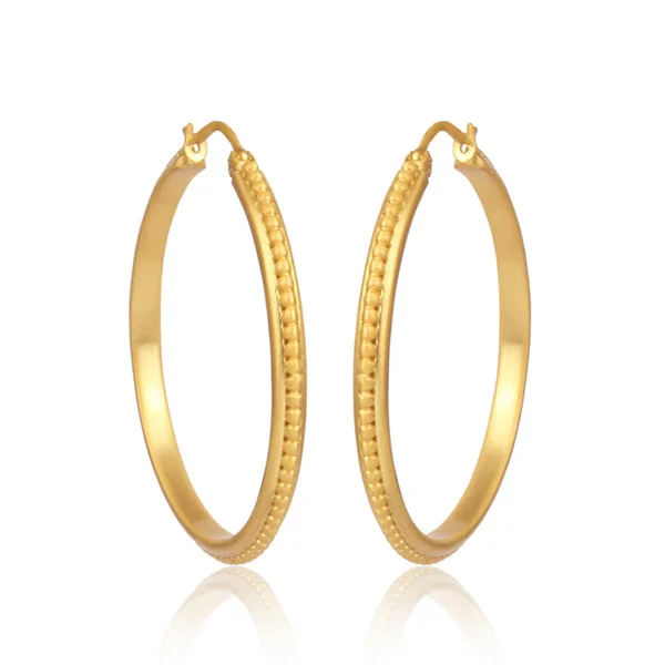 Personalized earrings for women -Studded Hoop Earrings