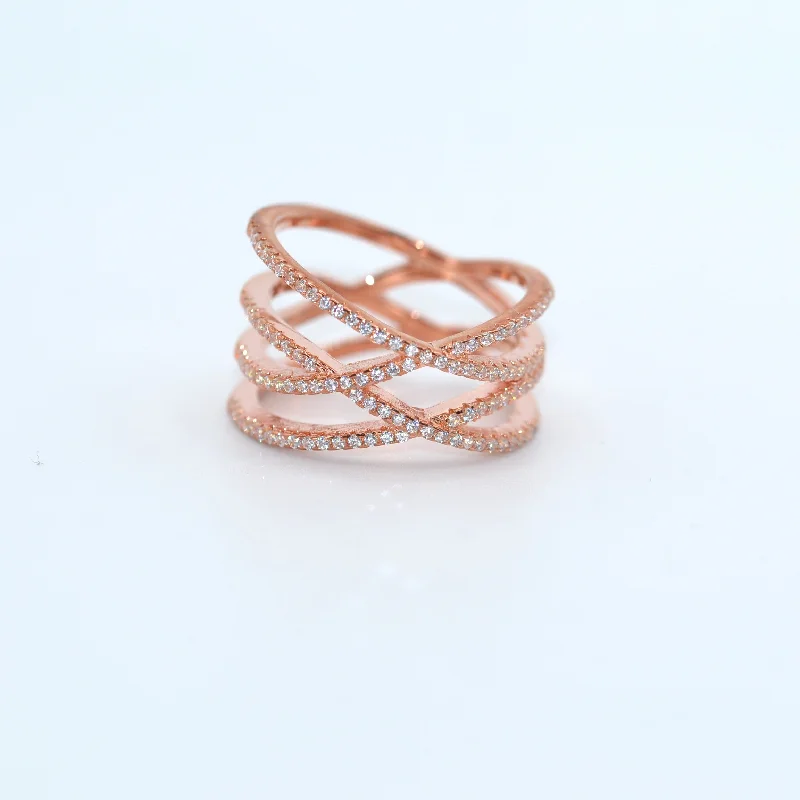 Stackable gold rings for women -Date Night Ring