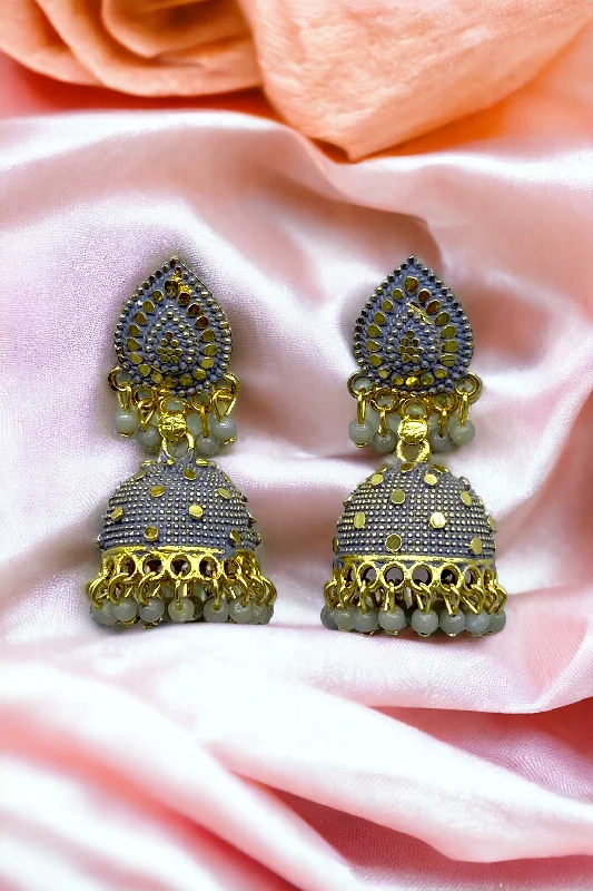 Gold dangle earrings for women -Color Earrings