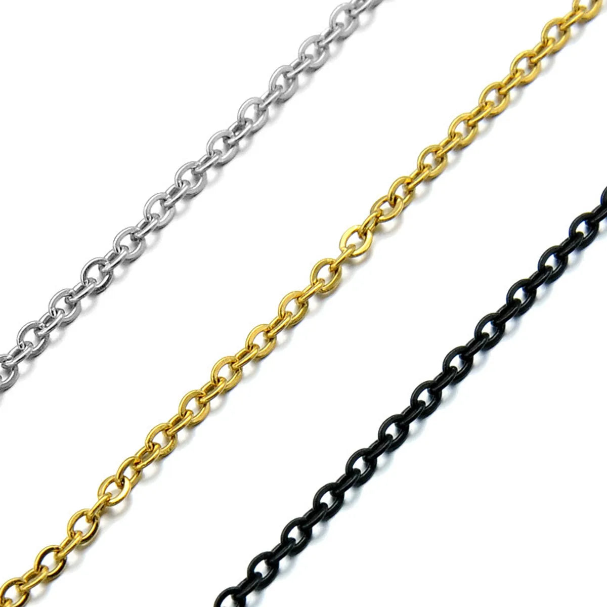 Fashion necklaces for women -Hip-Hop Geometric 304 Stainless Steel Plating Men'S Necklace