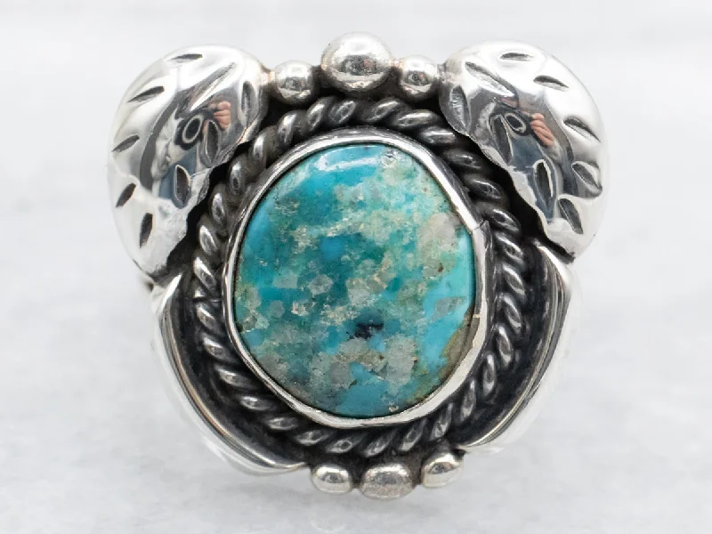 Fashion rings for women -Native American J.Tulley Turquoise Ring