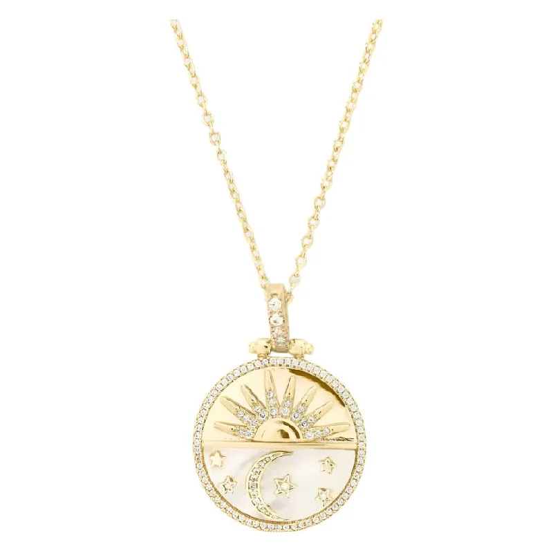 Wedding diamond necklaces for women -New Beginnings Medallion Necklace