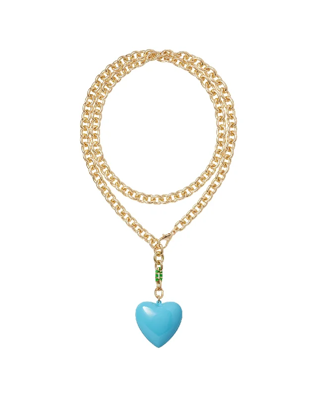 Pearl necklaces for women -The Puffy Heart Necklace