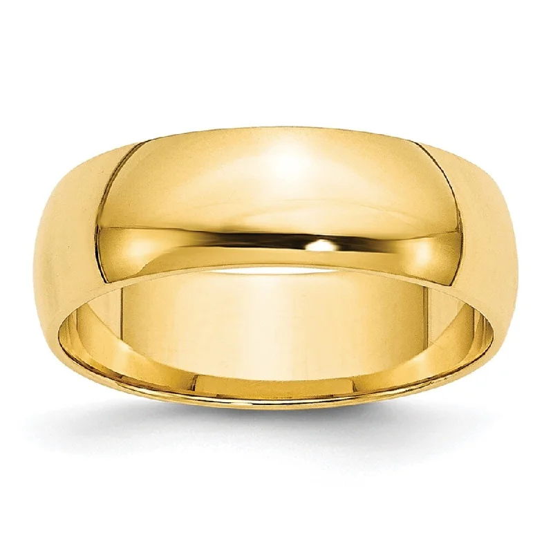 Affordable gold engagement rings for women -Oxford Ivy Men's Solid 10K Gold 6mm Classic Plain Wedding Band