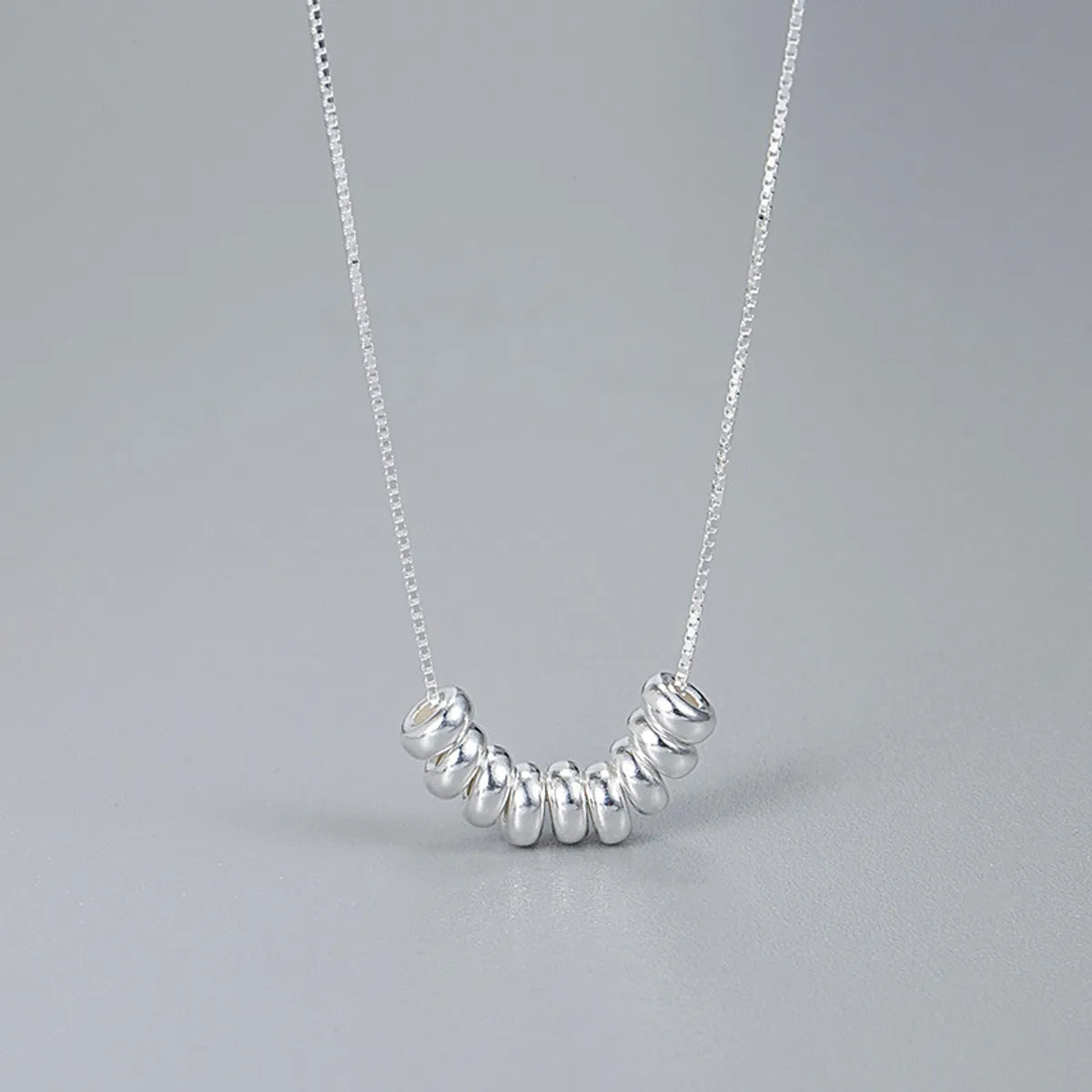 Adjustable necklaces for women -Ig Style Geometric Sterling Silver Plating Necklace