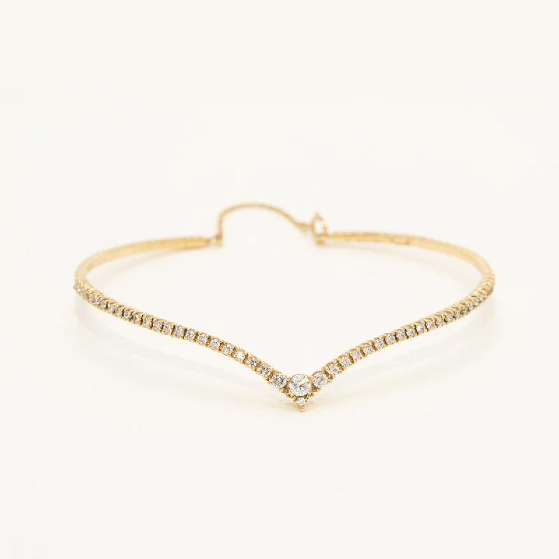 Chunky bracelets for women -Diamond Flexible Bracelet in 14kt Yellow Gold (5/8ct tw)