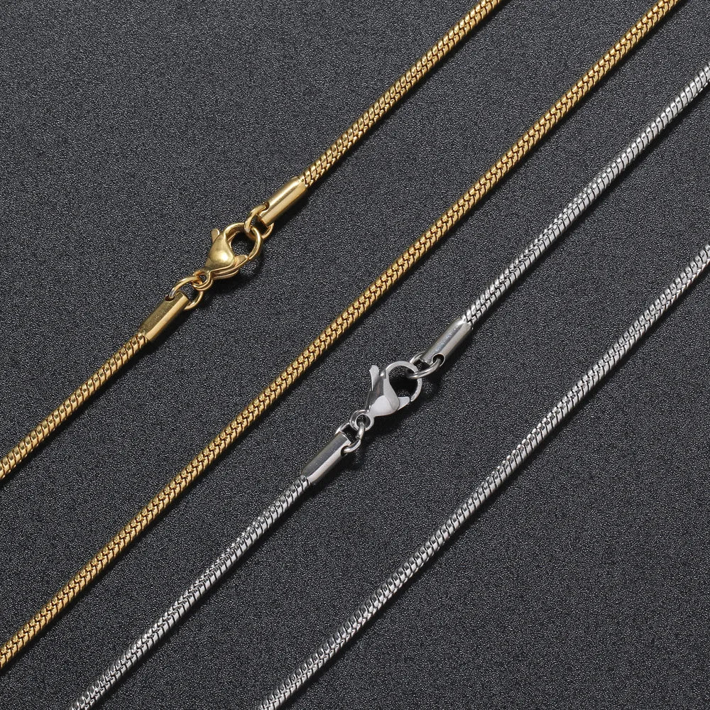 Long necklaces for women -Fashion Geometric Stainless Steel Plating Unisex Necklace