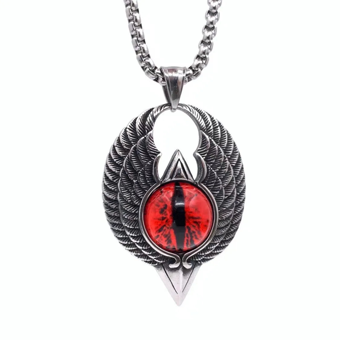 Red Eye Pendant with 60cm Long Chain