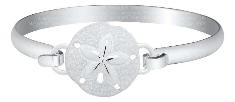 Custom bracelets for women -Genuine Sterling Silver Evening Tide Collection Sand Dollar Convertible Bracelet