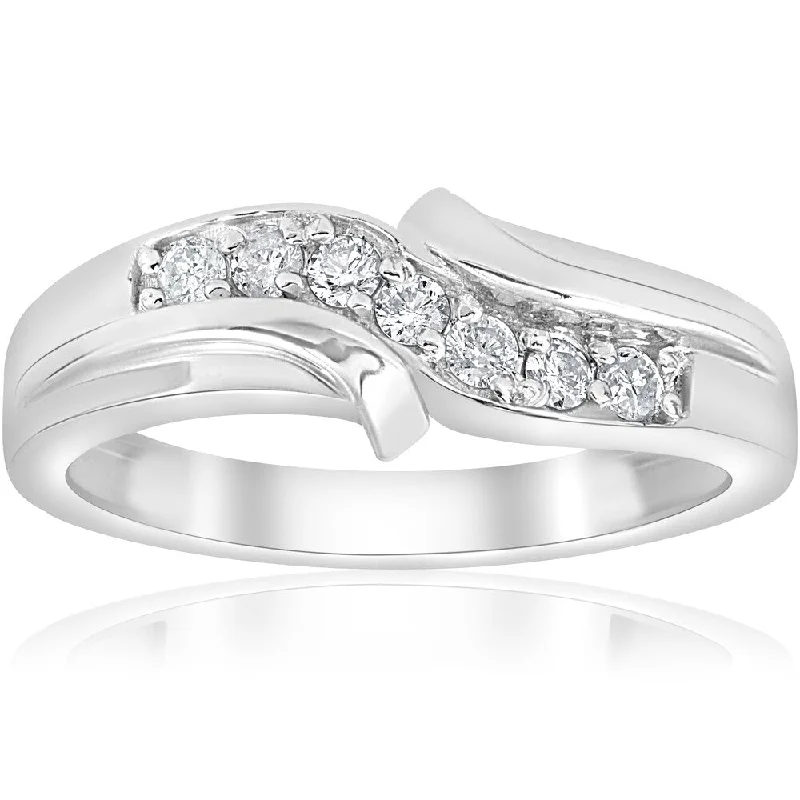 Affordable engagement rings for women -Pompeii3 Platinum 1/4 ct TDW Mens Diamond Wedding Ring Band