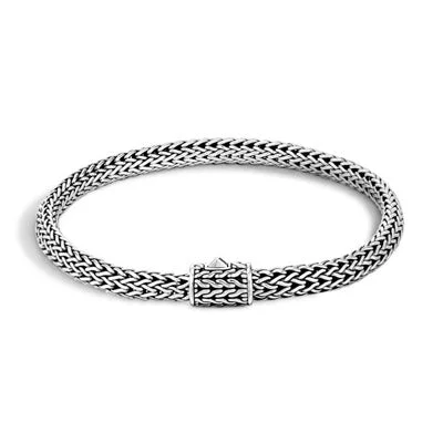 High-end bracelets for women -John Hardy Icon Bracelet in Sterling Silver (5mm)