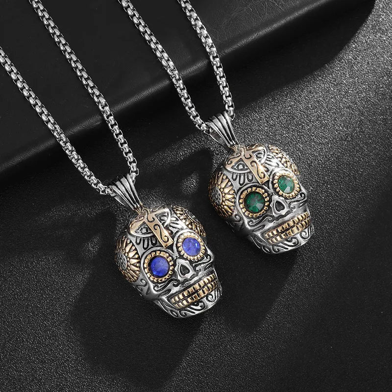 Adjustable pendant necklaces for women -Hip-Hop Punk Skull 304 Stainless Steel Men'S Pendant Necklace